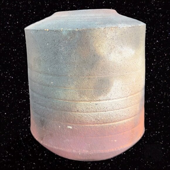 Art Pottery Laura Ross Pottery Vase Stoneware Ceramic Signed Vase Multicolor - Picture 13 of 15